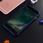 Wholesale iPhone 7 Plus Metallic Style Slim Hybrid Case  (Red)